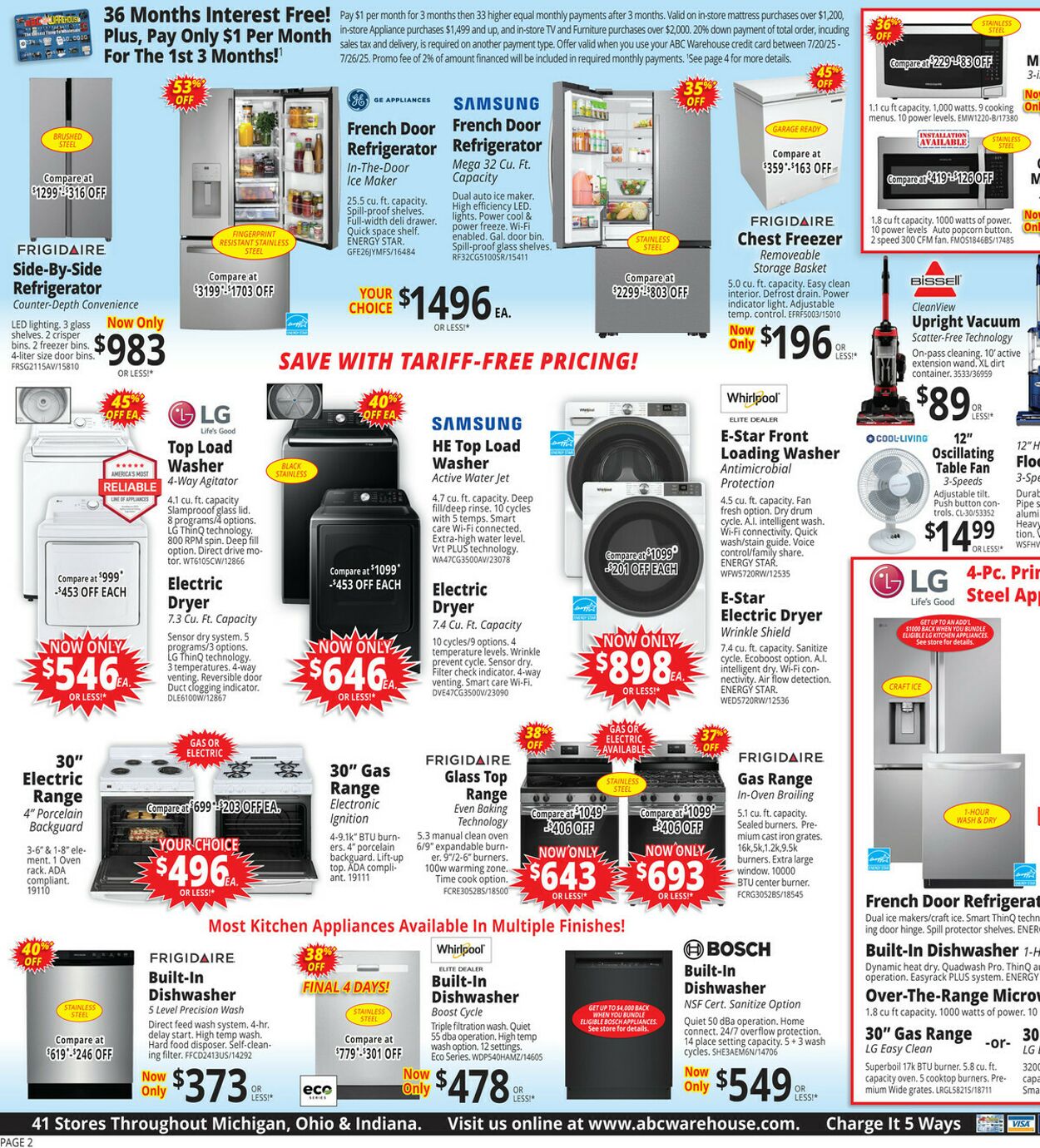 Weekly ad ABC Warehouse 07/20/2025 - 07/26/2025