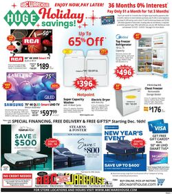 Weekly ad ABC Warehouse 12/14/2025 - 12/20/2025