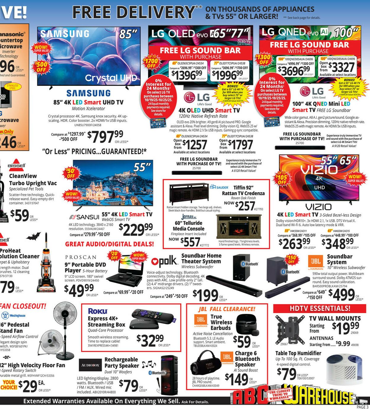 Weekly ad ABC Warehouse 10/19/2025 - 10/25/2025