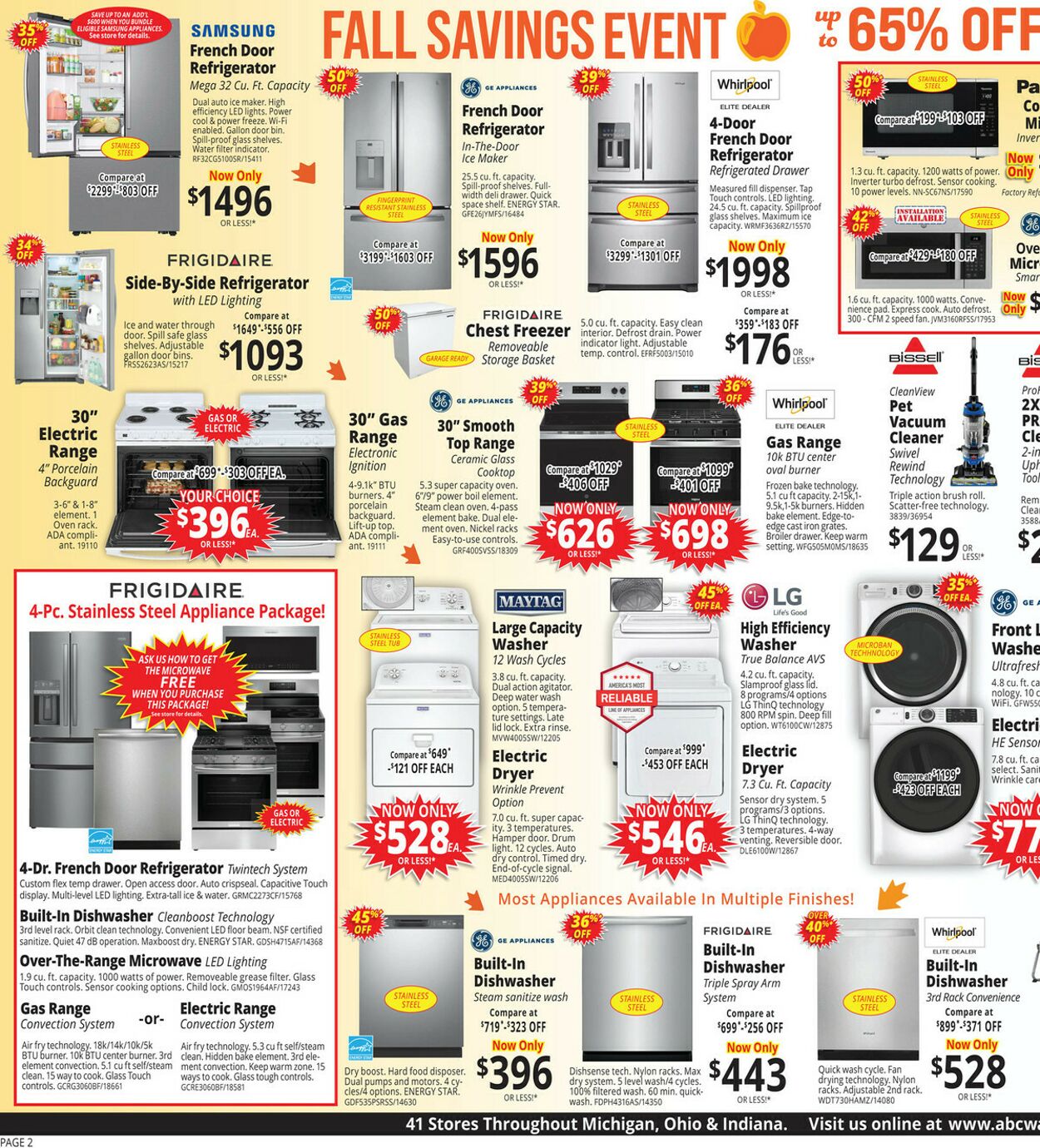 Weekly ad ABC Warehouse 09/21/2025 - 09/27/2025