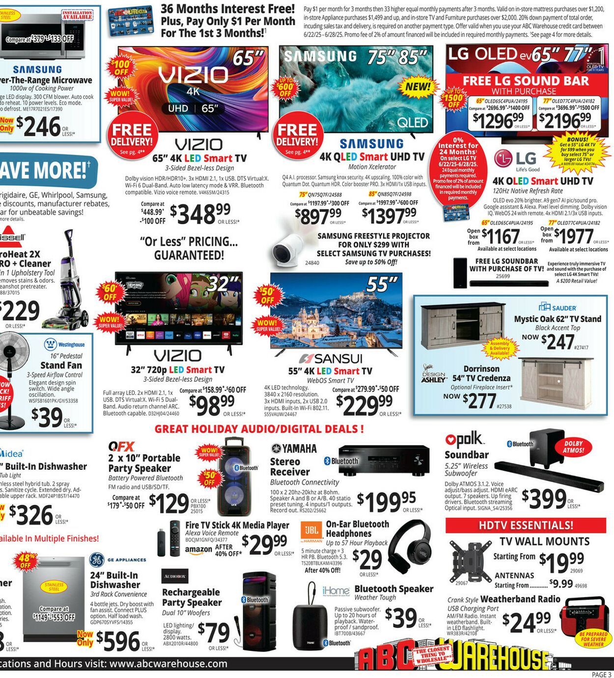 Weekly ad ABC Warehouse 06/22/2025 - 06/28/2025