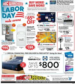 Weekly ad ABC Warehouse 08/17/2025 - 08/23/2025