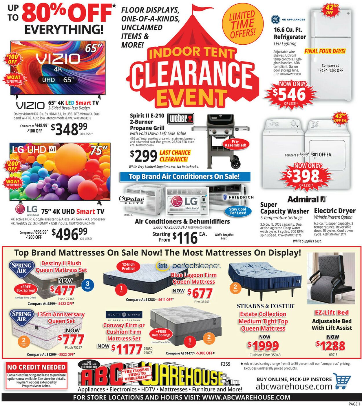 Weekly ad ABC Warehouse 06/01/2025 - 06/07/2025