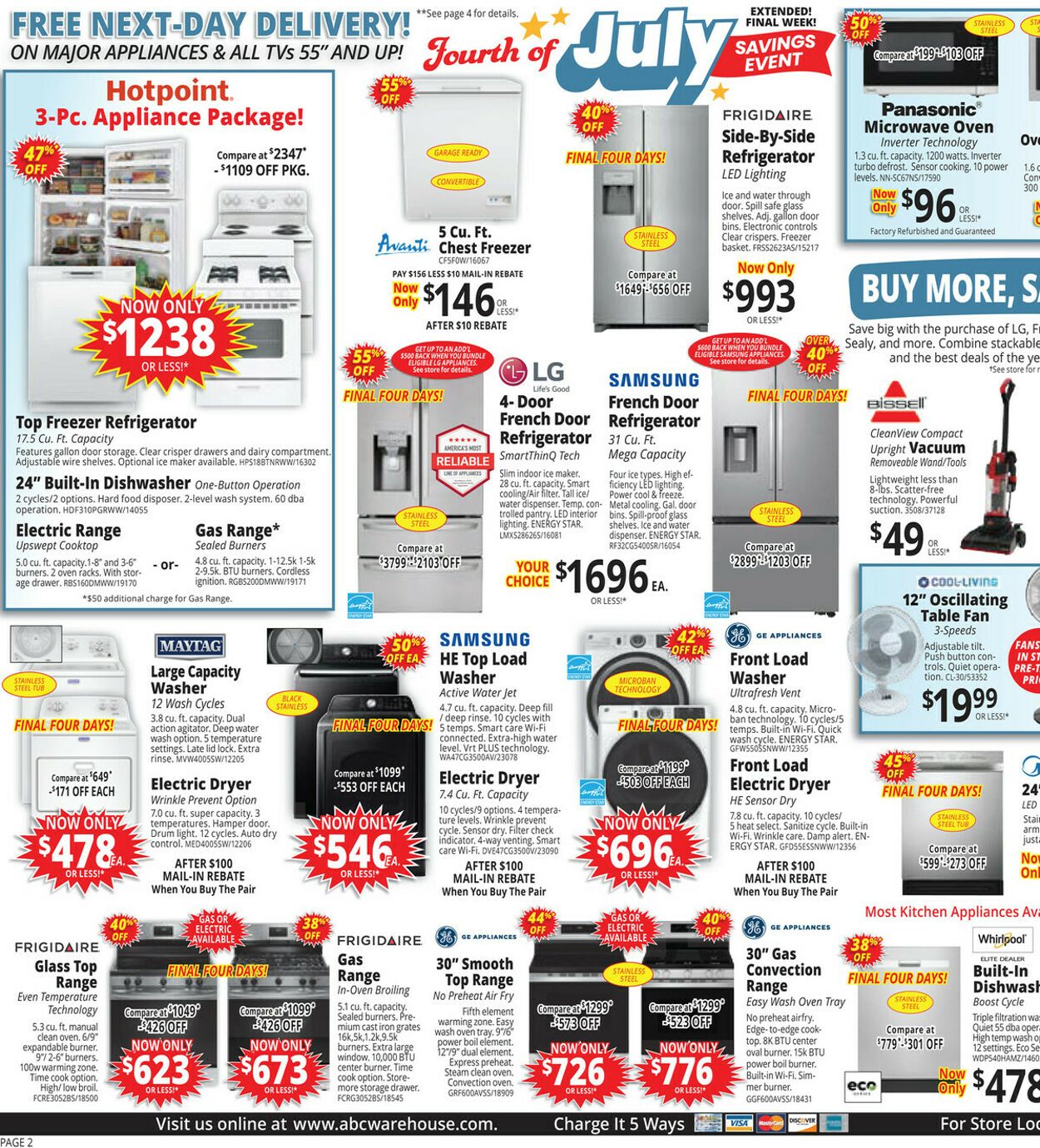 Weekly ad ABC Warehouse 07/06/2025 - 07/12/2025