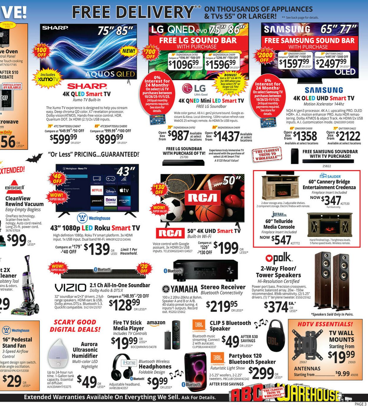Weekly ad ABC Warehouse 10/26/2025 - 11/01/2025