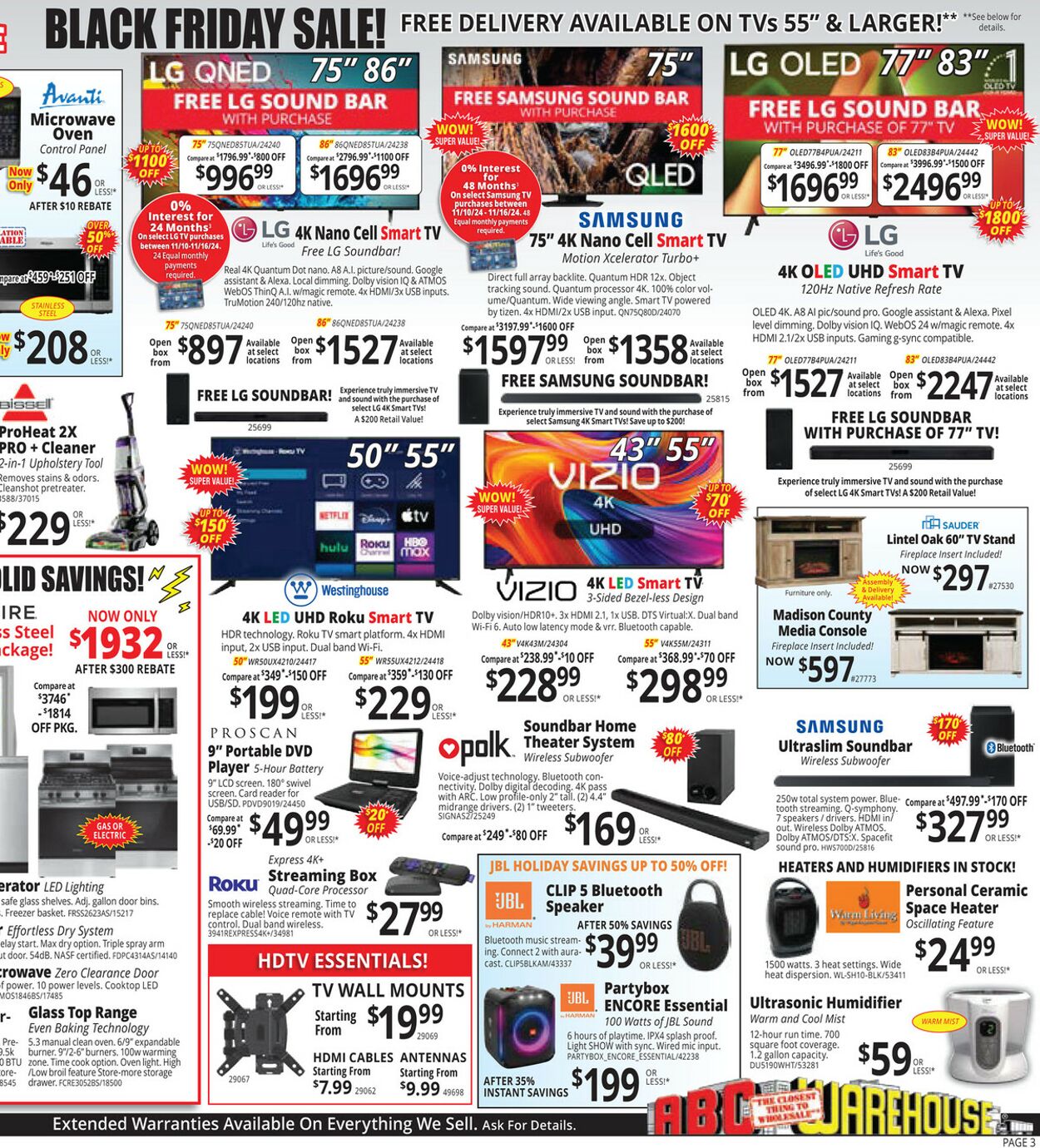 Weekly ad ABC Warehouse 11/12/2024 - 11/20/2024