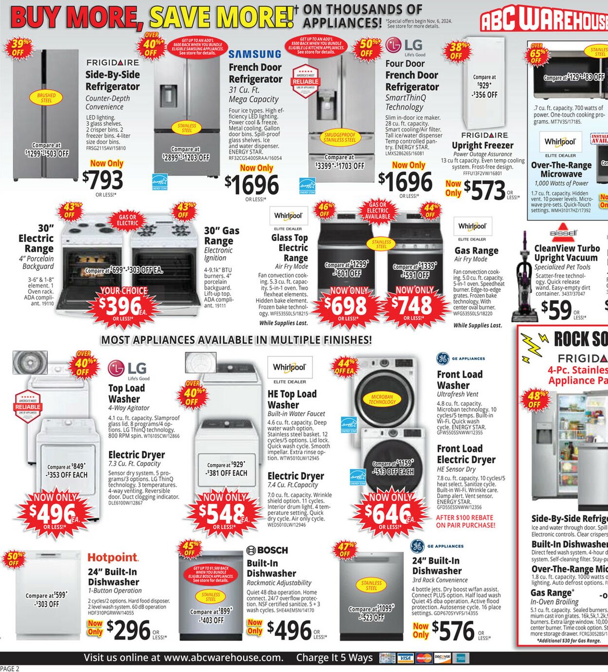 Weekly ad ABC Warehouse 11/12/2024 - 11/20/2024