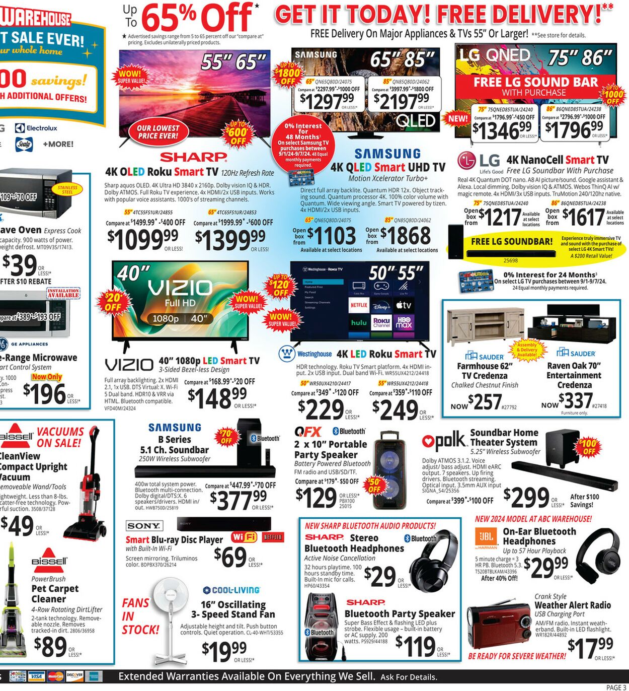 Weekly ad ABC Warehouse 09/01/2024 - 09/07/2024