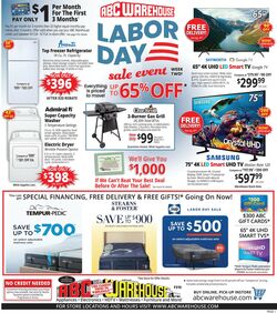 Weekly ad ABC Warehouse 09/08/2024 - 09/14/2024