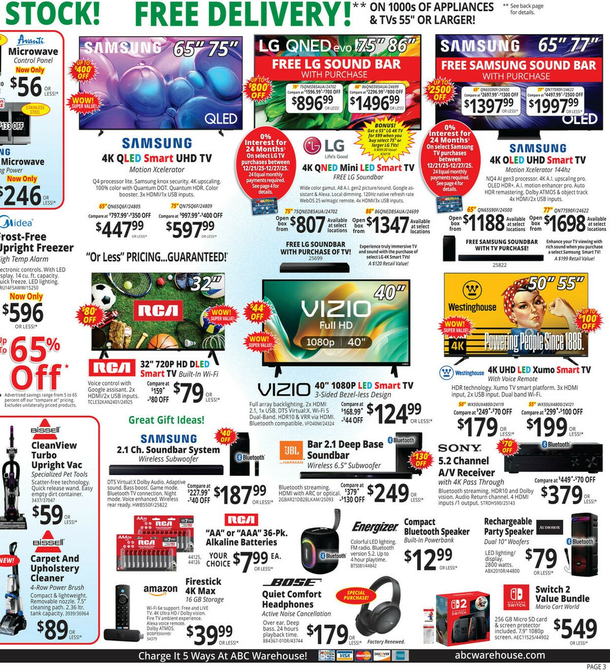 Weekly ad ABC Warehouse 12/21/2025 - 12/27/2025