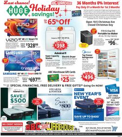 Weekly ad ABC Warehouse 12/21/2025 - 12/27/2025