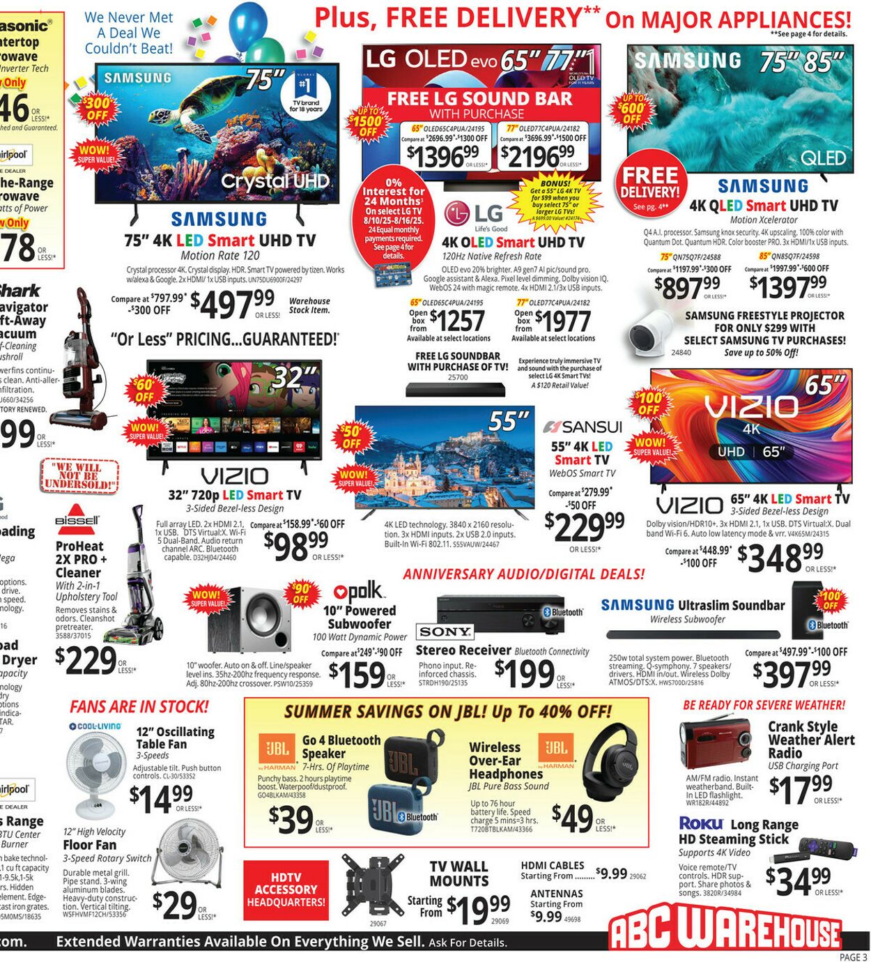 Weekly ad ABC Warehouse 08/10/2025 - 08/16/2025