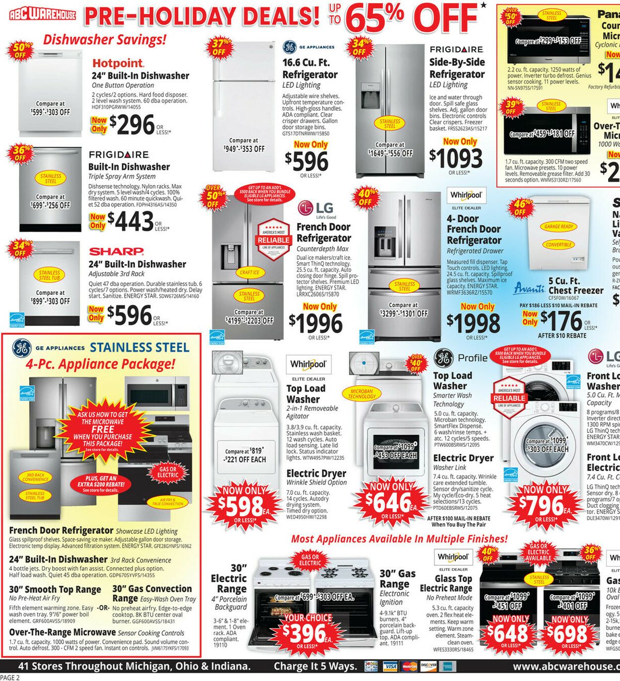 Weekly ad ABC Warehouse 08/17/2025 - 08/23/2025