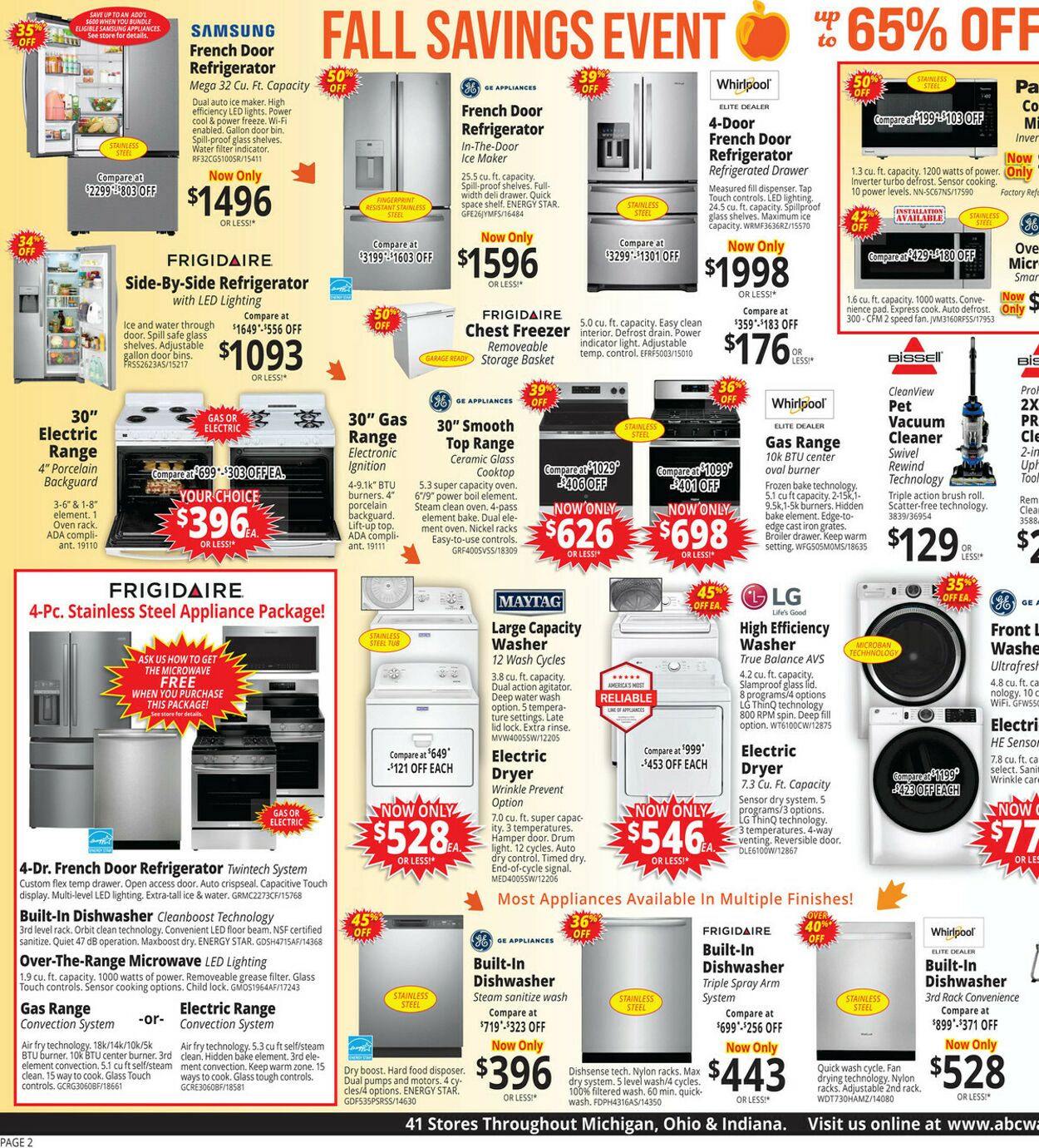 Weekly ad ABC Warehouse 09/14/2025 - 09/20/2025