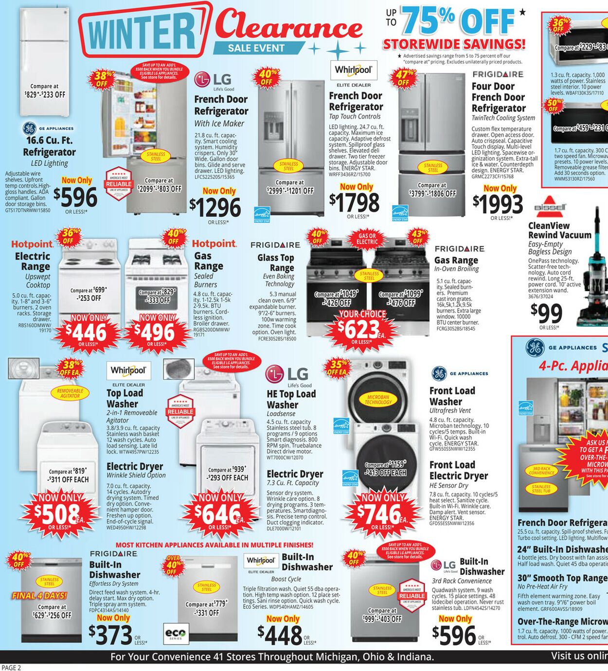 Weekly ad ABC Warehouse 01/19/2025 - 01/25/2025