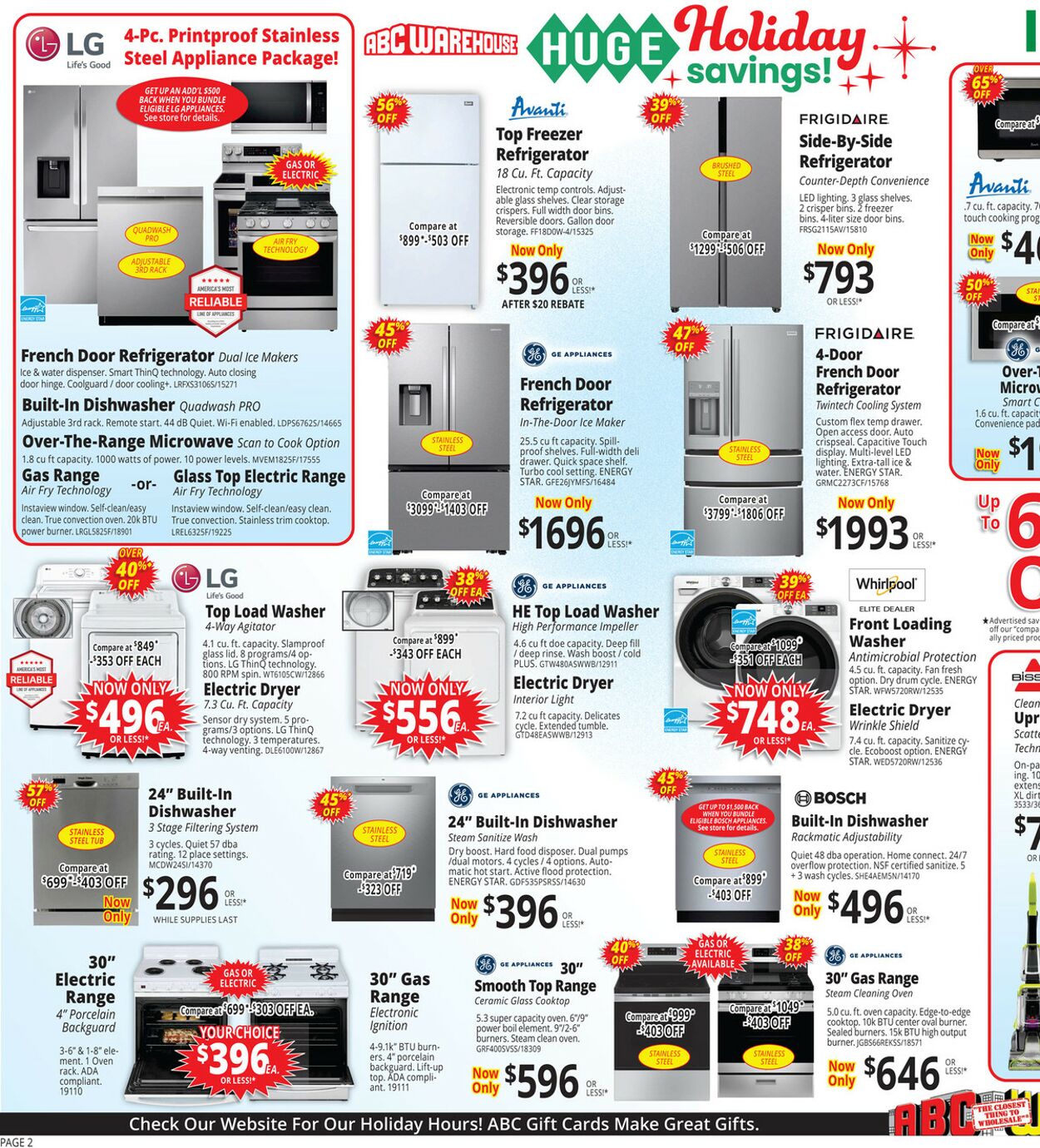 Weekly ad ABC Warehouse 12/15/2024 - 12/21/2024