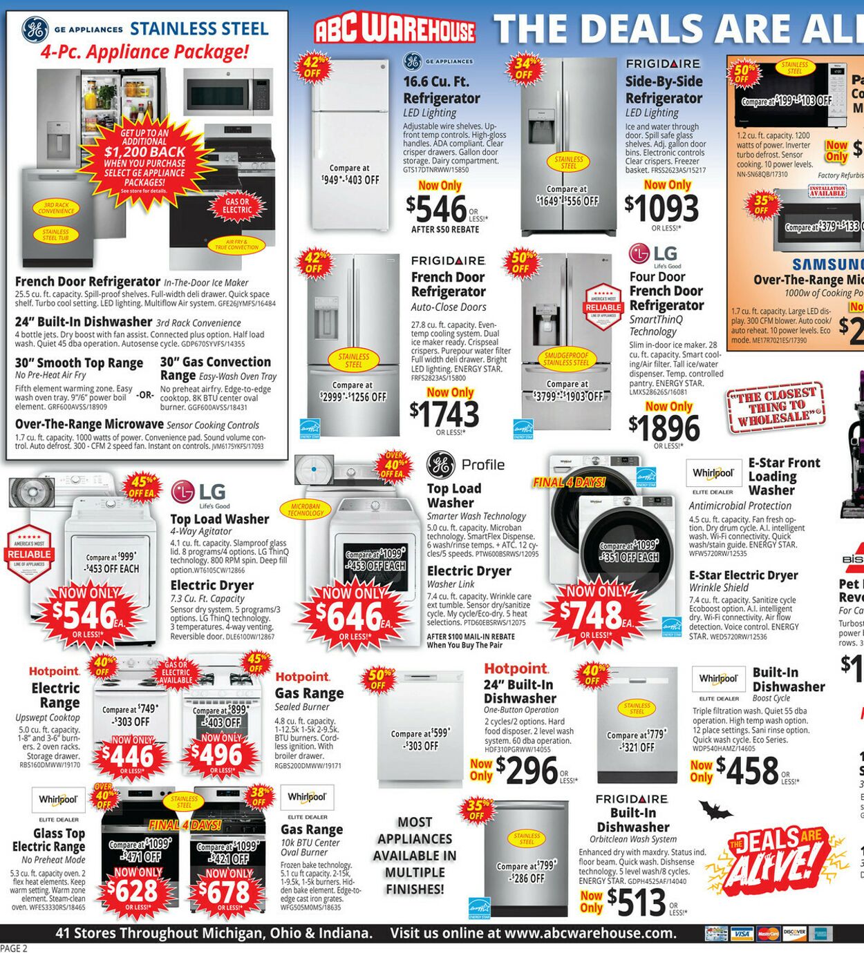 Weekly ad ABC Warehouse 10/12/2025 - 10/18/2025