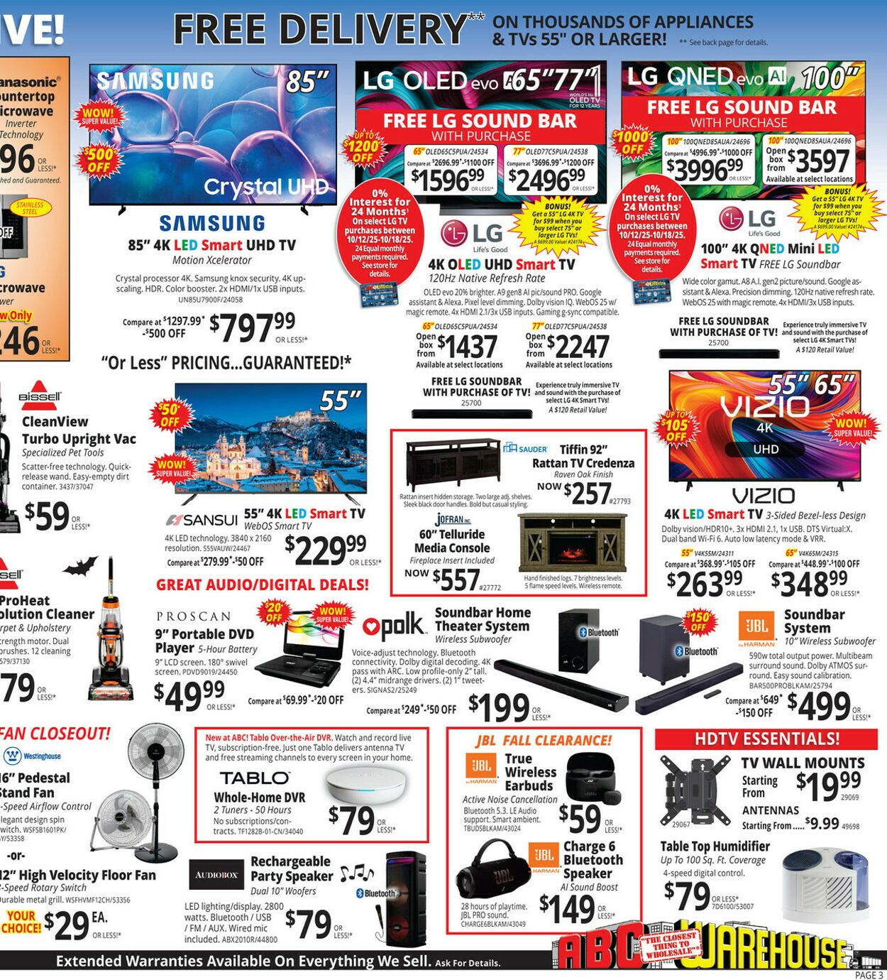 Weekly ad ABC Warehouse 10/12/2025 - 10/18/2025