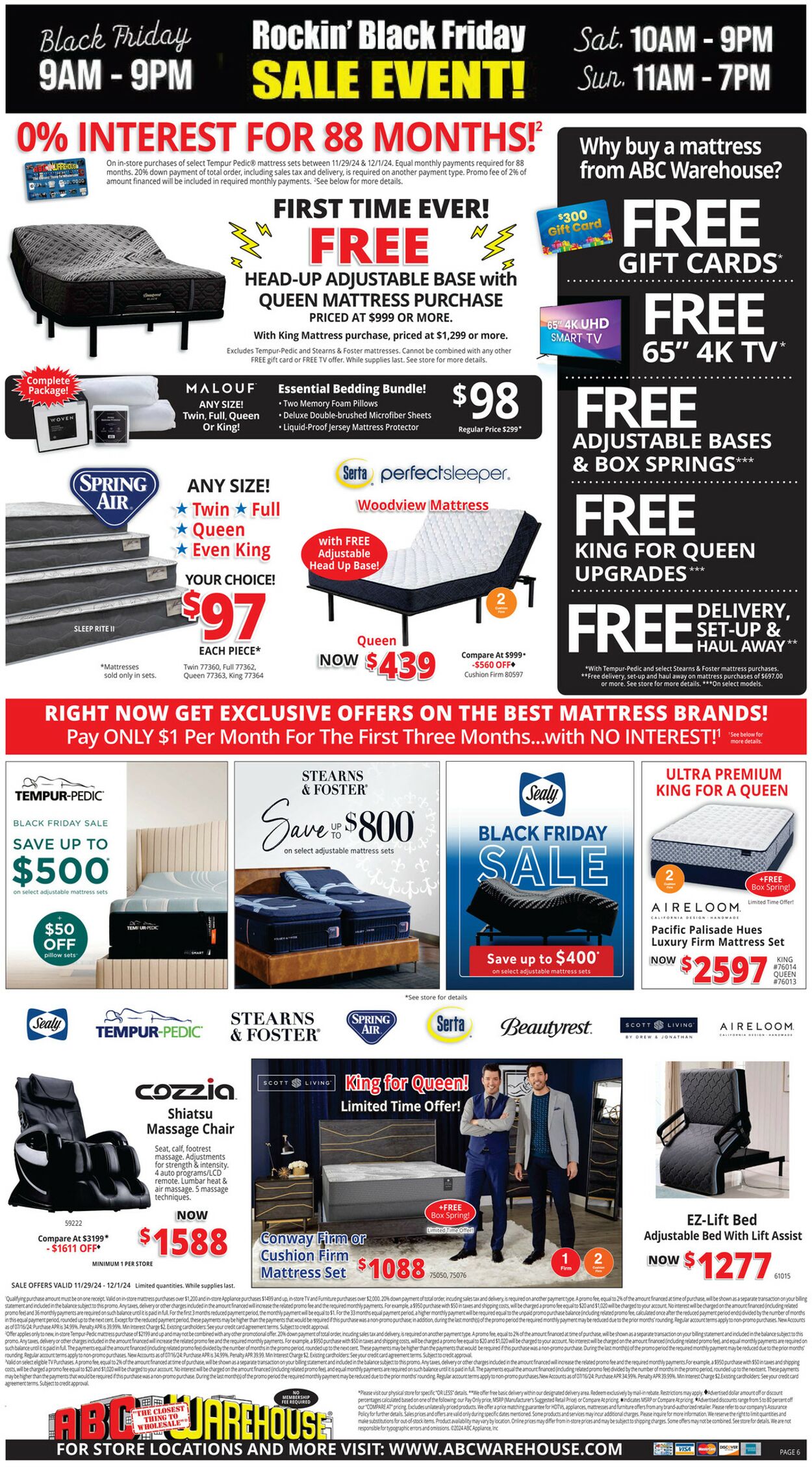 Weekly ad ABC Warehouse 11/24/2024 - 11/30/2024