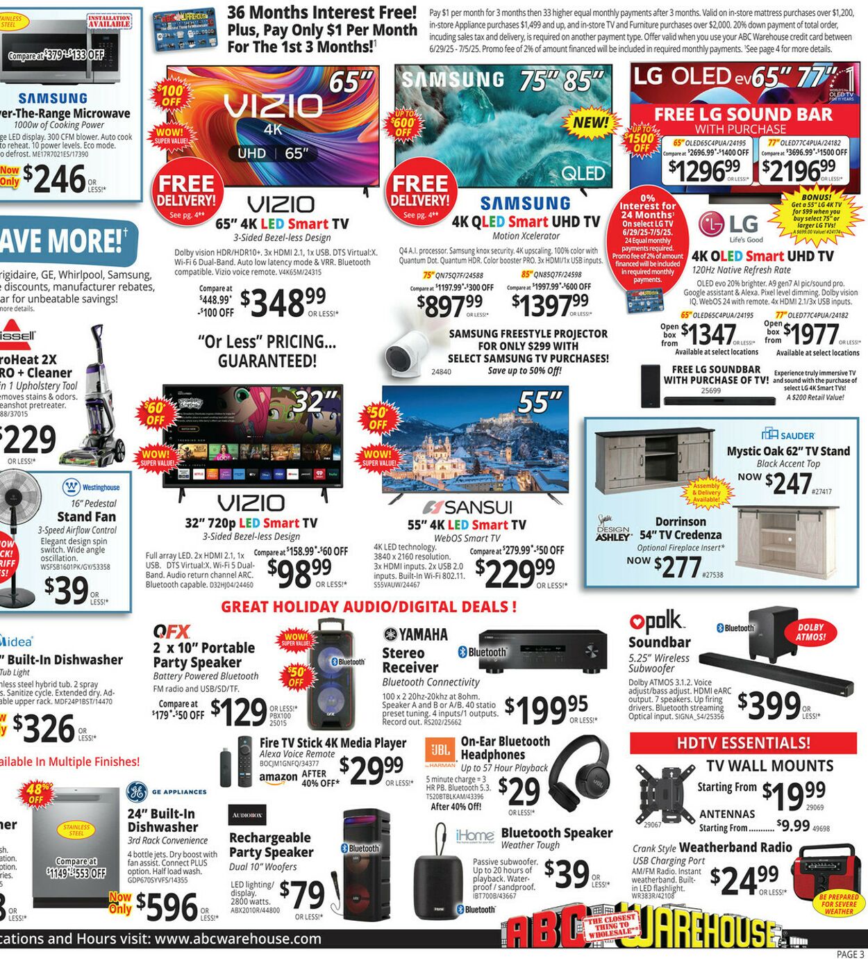 Weekly ad ABC Warehouse 06/29/2025 - 07/05/2025
