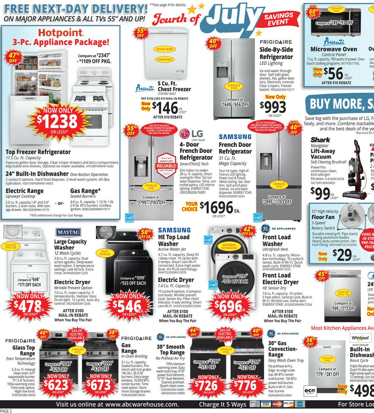 Weekly ad ABC Warehouse 06/29/2025 - 07/05/2025