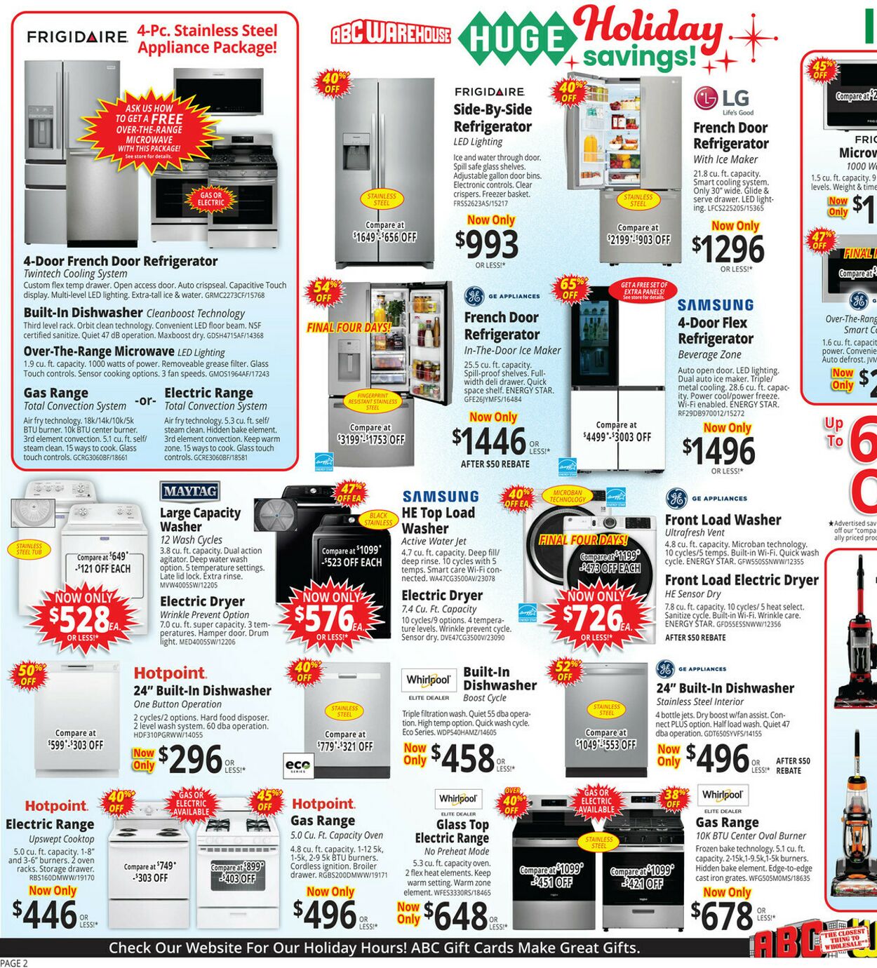 Weekly ad ABC Warehouse 12/07/2025 - 12/13/2025
