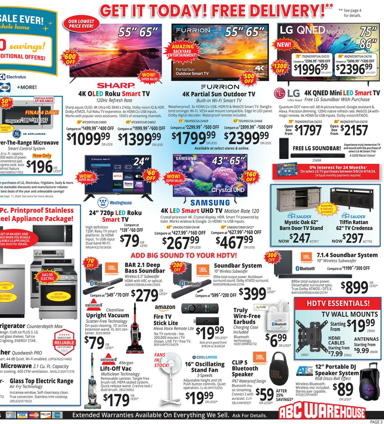 Weekly ad ABC Warehouse 09/08/2024 - 09/14/2024