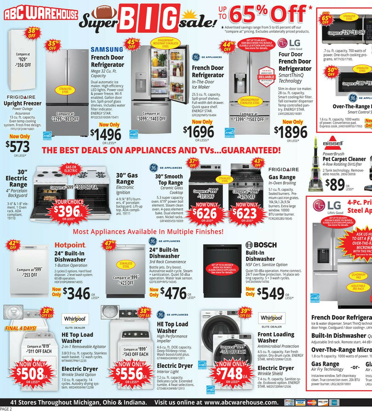 Weekly ad ABC Warehouse 01/26/2025 - 02/01/2025