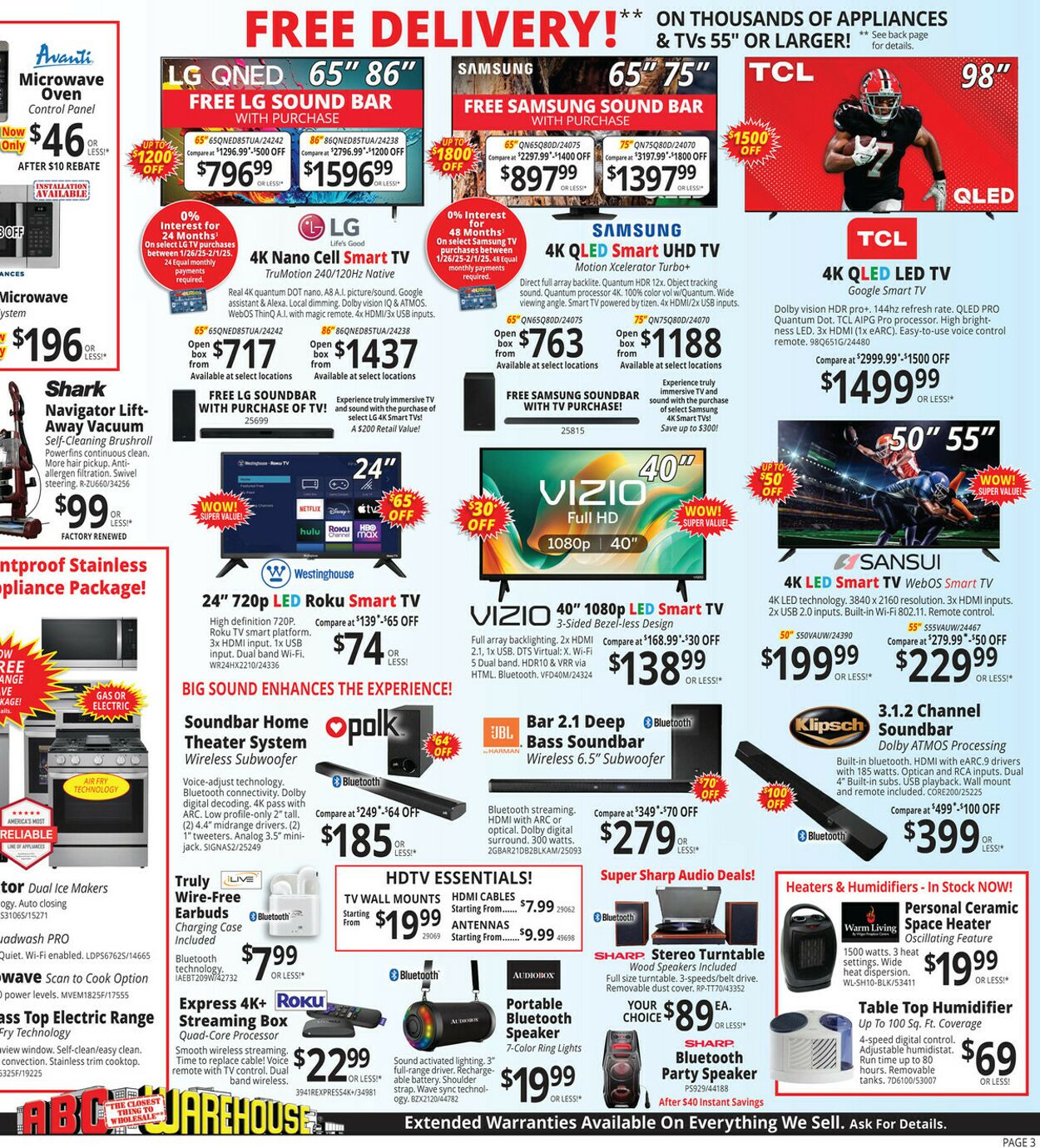 Weekly ad ABC Warehouse 01/26/2025 - 02/01/2025