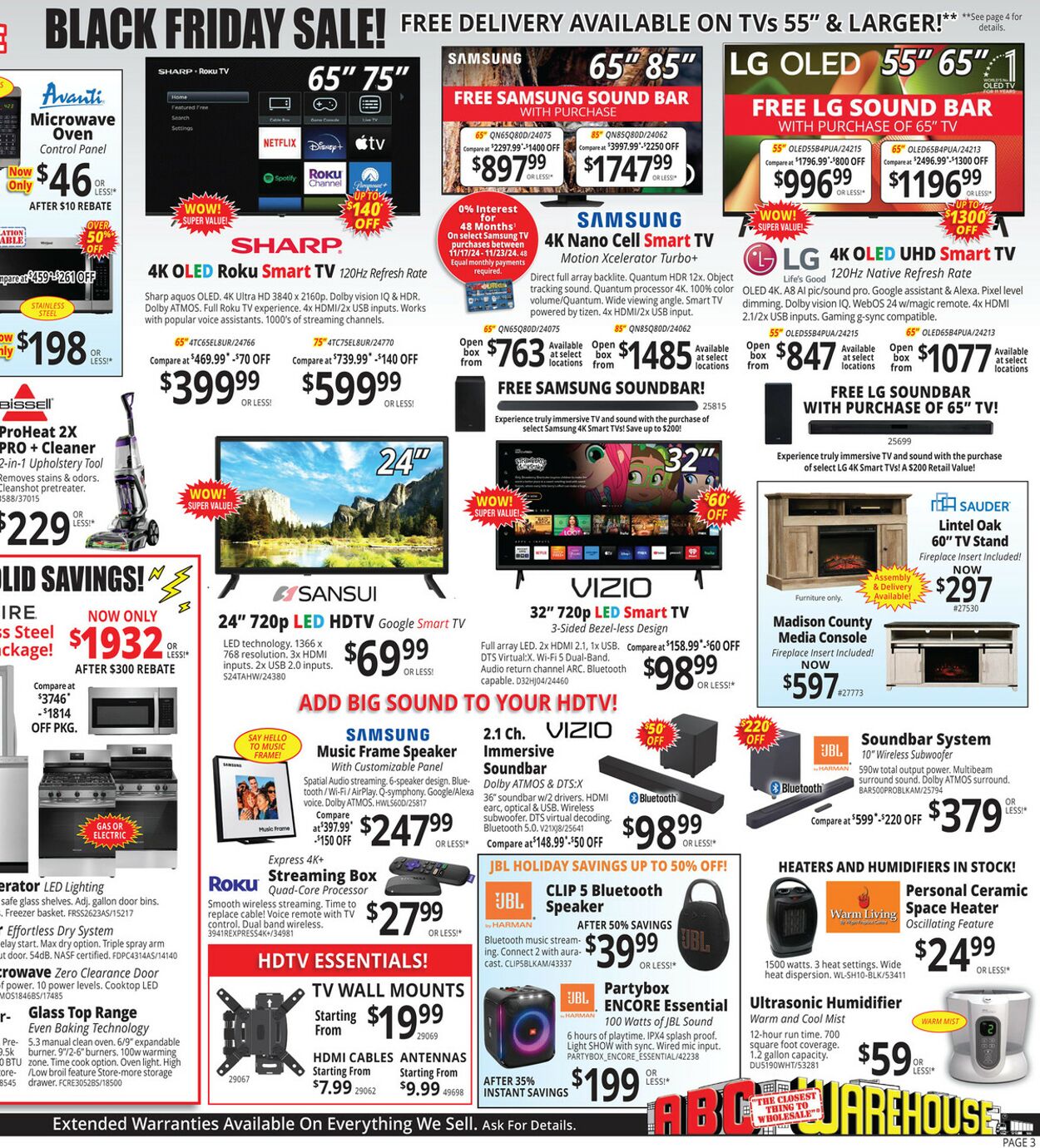 Weekly ad ABC Warehouse 11/17/2024 - 11/23/2024