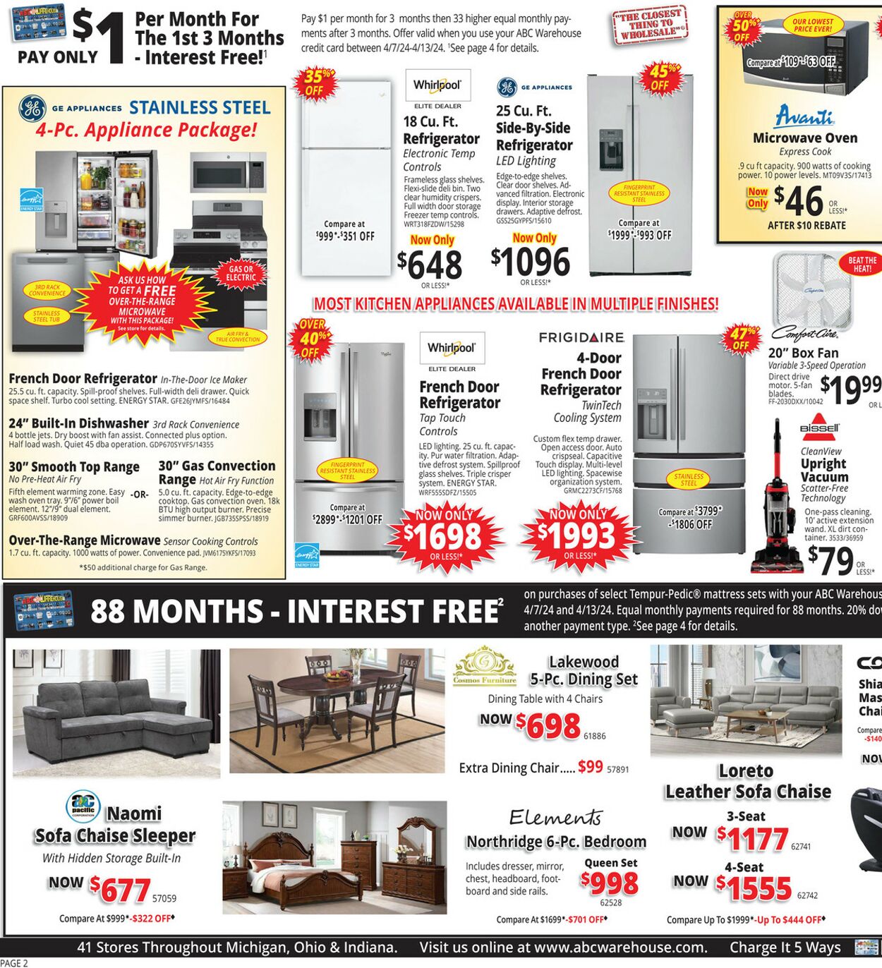 Weekly ad ABC Warehouse 04/07/2024 - 04/13/2024