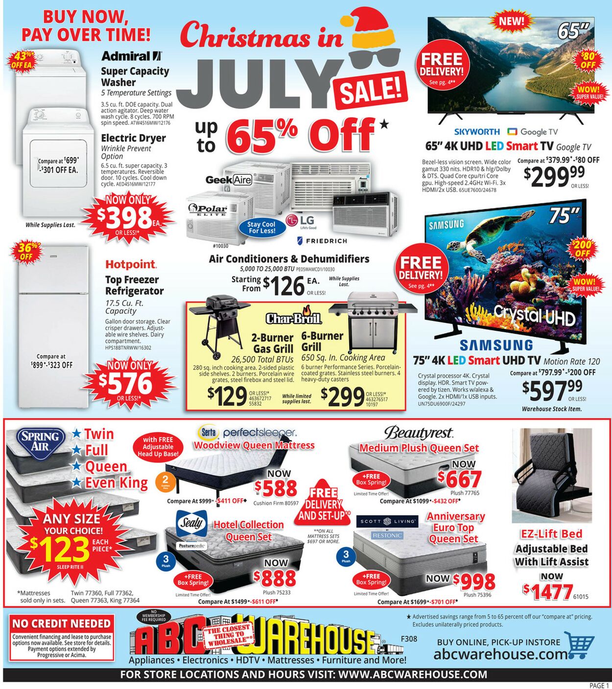 Weekly ad ABC Warehouse 07/14/2024 - 07/20/2024