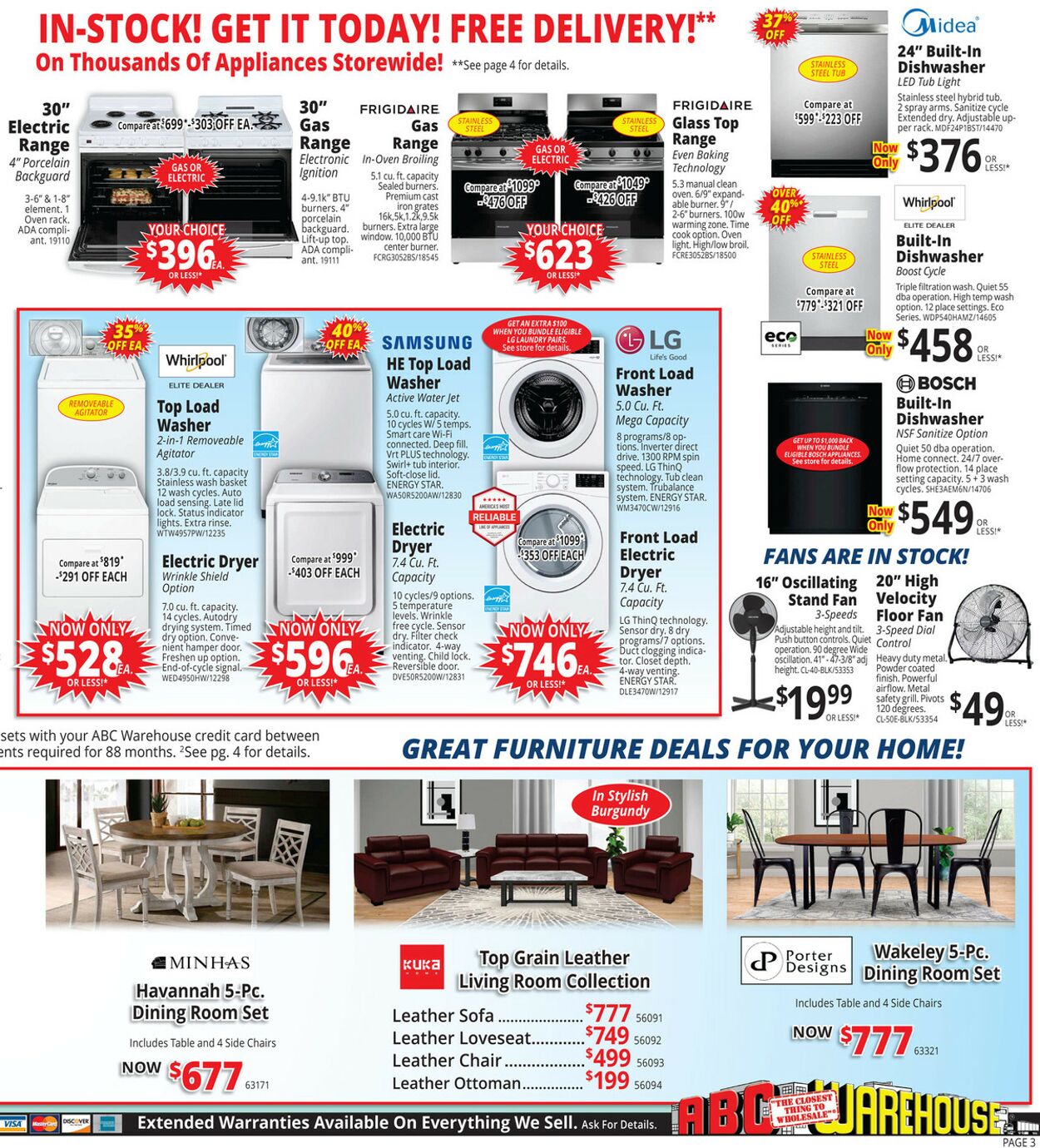 Weekly ad ABC Warehouse 07/14/2024 - 07/20/2024