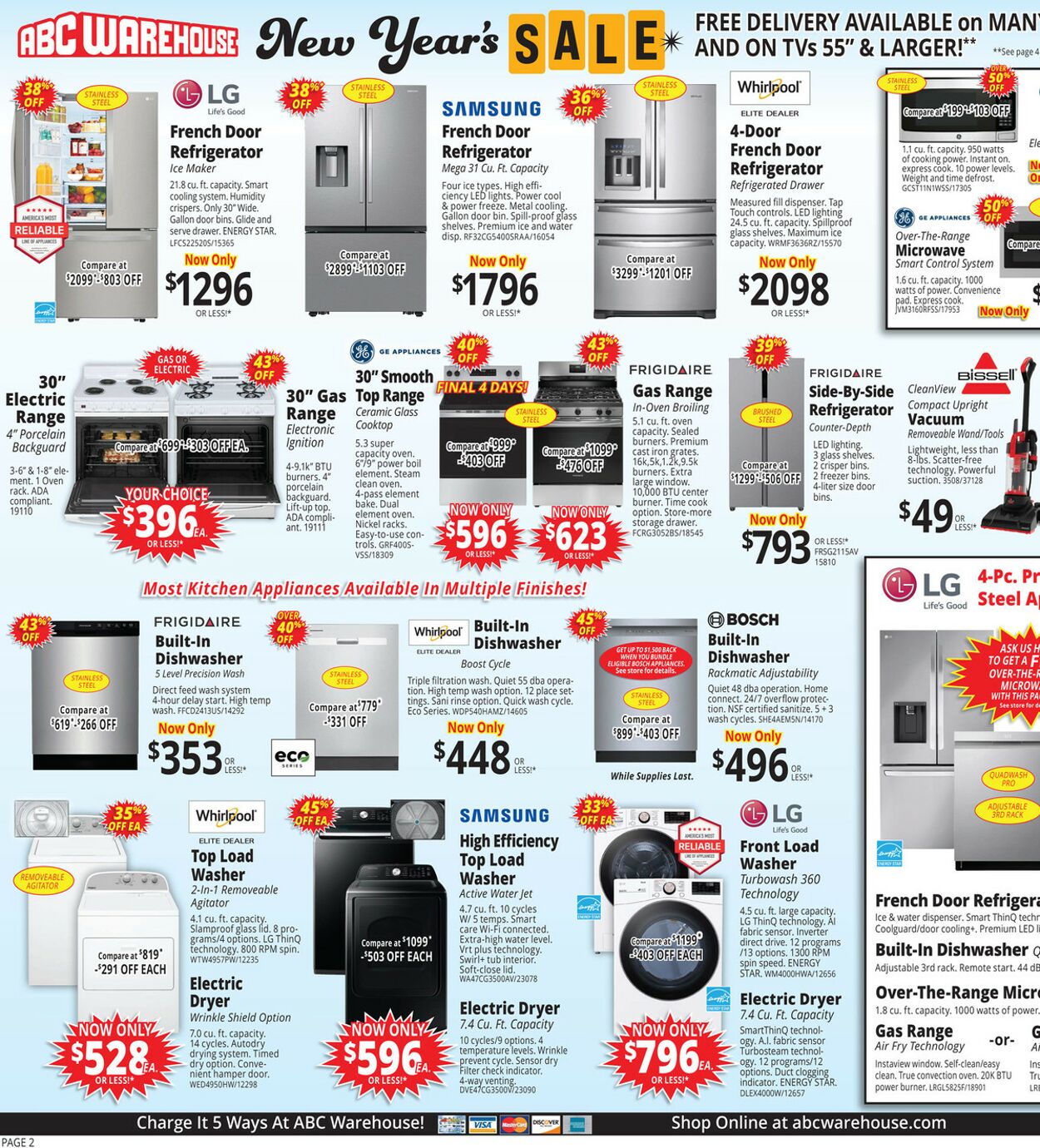 Weekly ad ABC Warehouse 01/05/2025 - 01/11/2025