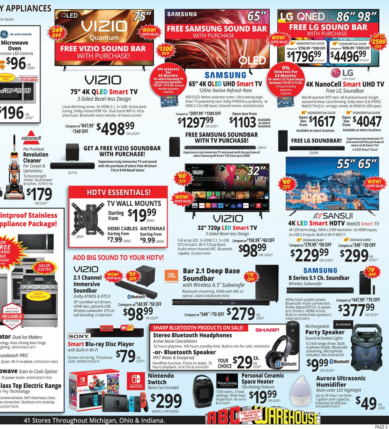 Weekly ad ABC Warehouse 01/05/2025 - 01/11/2025