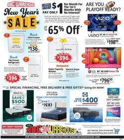 Weekly ad ABC Warehouse 01/12/2025 - 01/18/2025