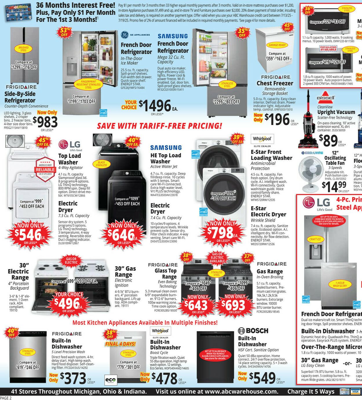 Weekly ad ABC Warehouse 07/13/2025 - 07/19/2025