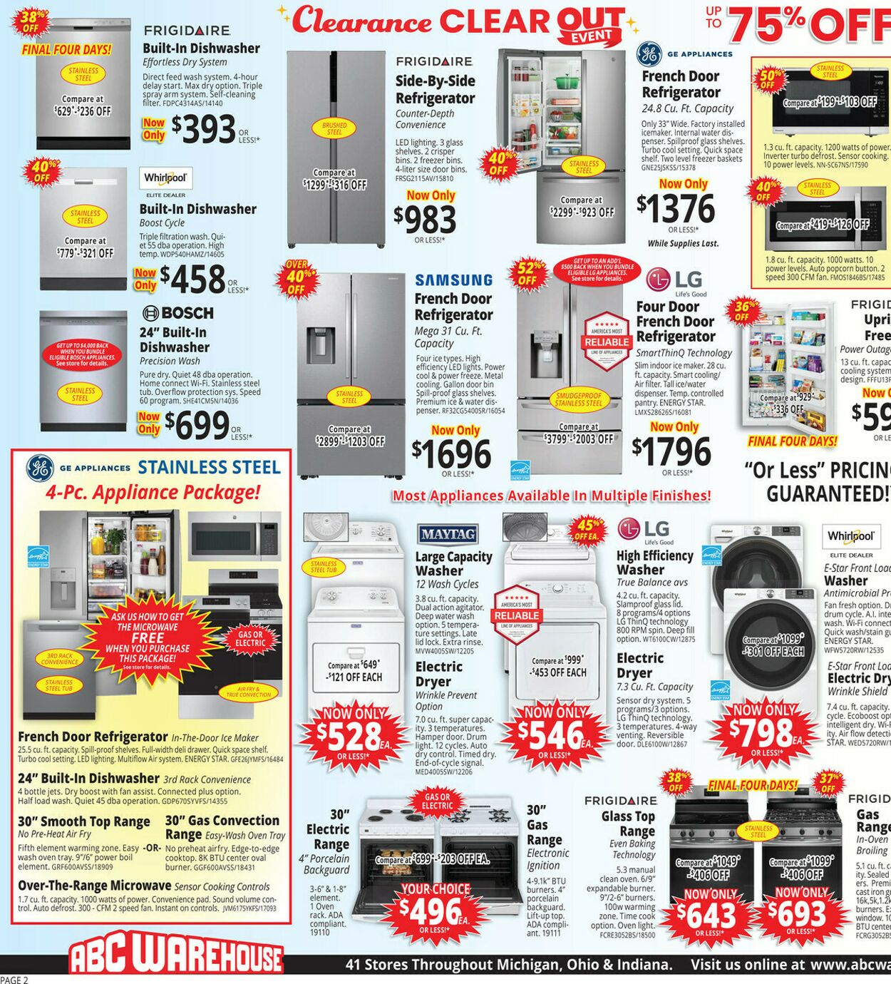 Weekly ad ABC Warehouse 08/03/2025 - 08/09/2025