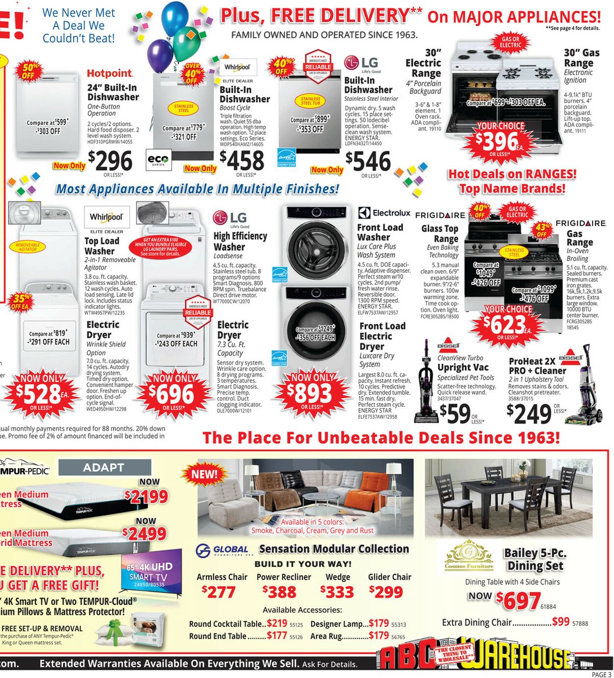 Weekly ad ABC Warehouse 08/04/2024 - 08/10/2024