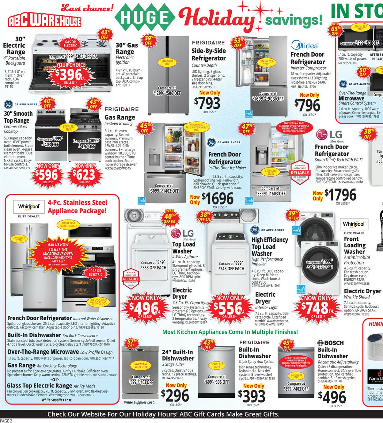 Weekly ad ABC Warehouse 12/22/2024 - 12/28/2024