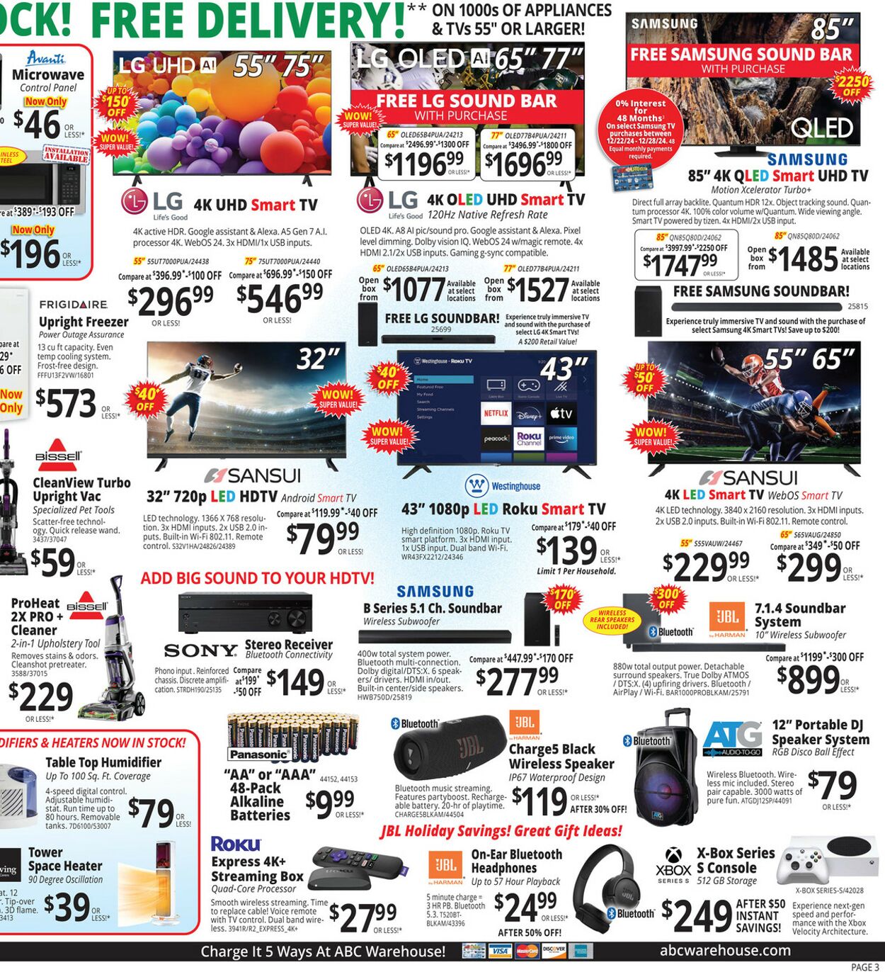 Weekly ad ABC Warehouse 12/22/2024 - 12/28/2024