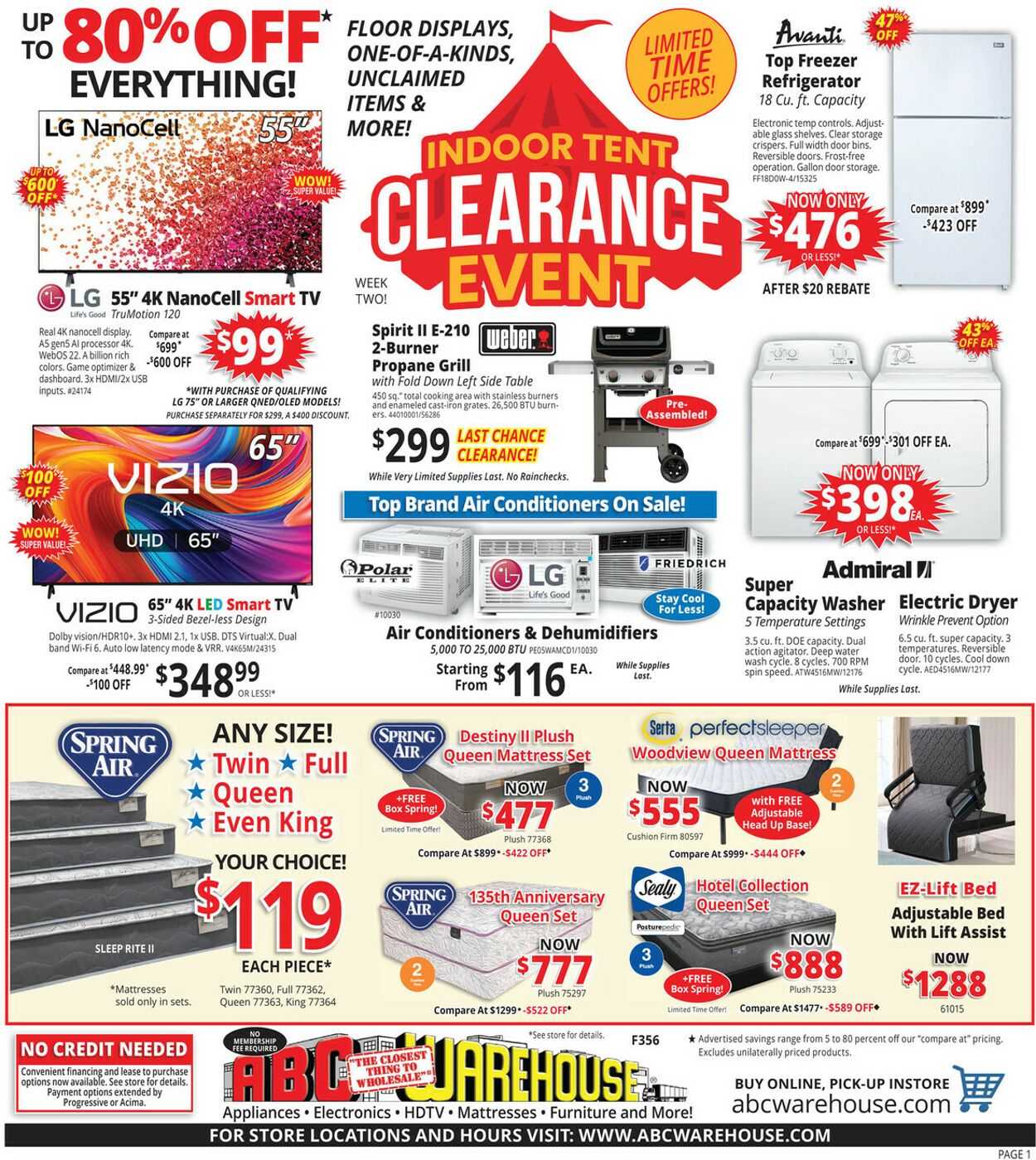 Weekly ad ABC Warehouse 06/08/2025 - 06/14/2025