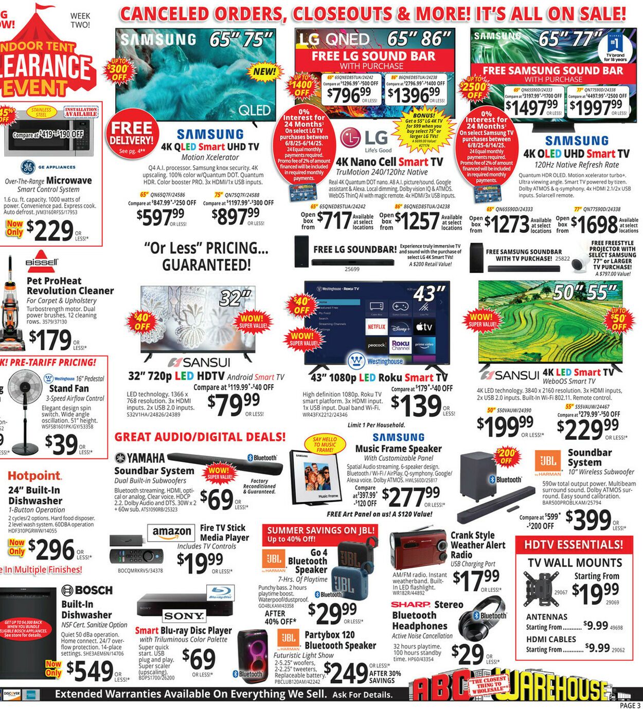 Weekly ad ABC Warehouse 06/08/2025 - 06/14/2025
