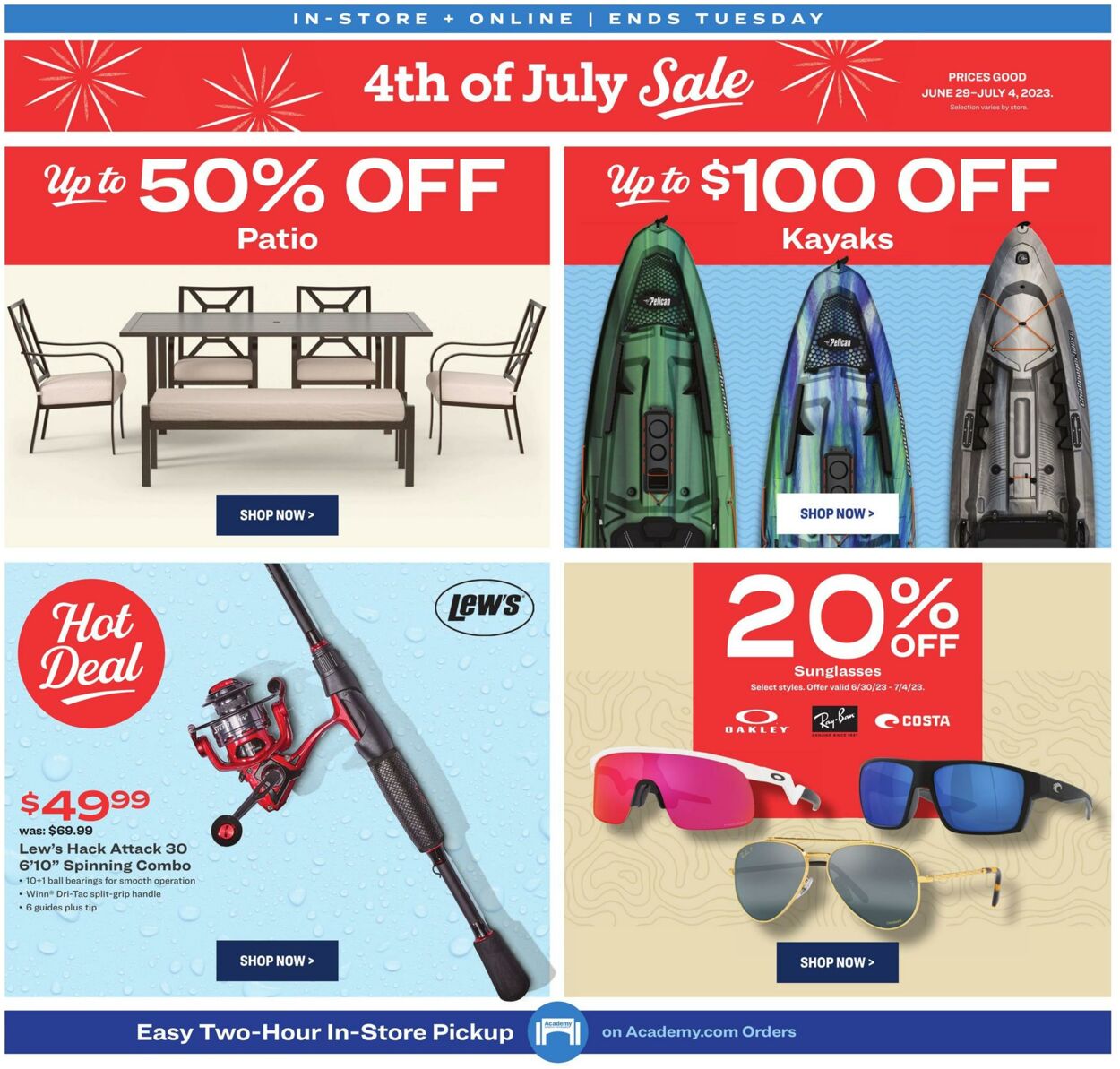 Weekly ad Academy Sports 06/29/2023 - 07/04/2023