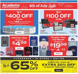 Weekly ad Academy Sports 06/29/2023 - 07/04/2023