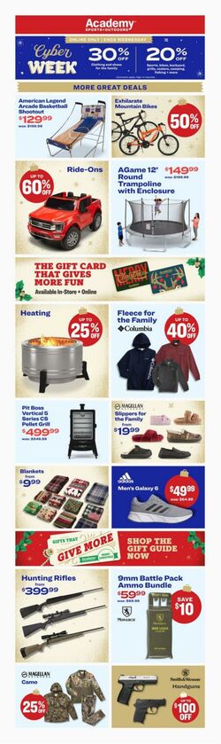 Weekly ad Academy Sports 11/26/2023 - 11/29/2023