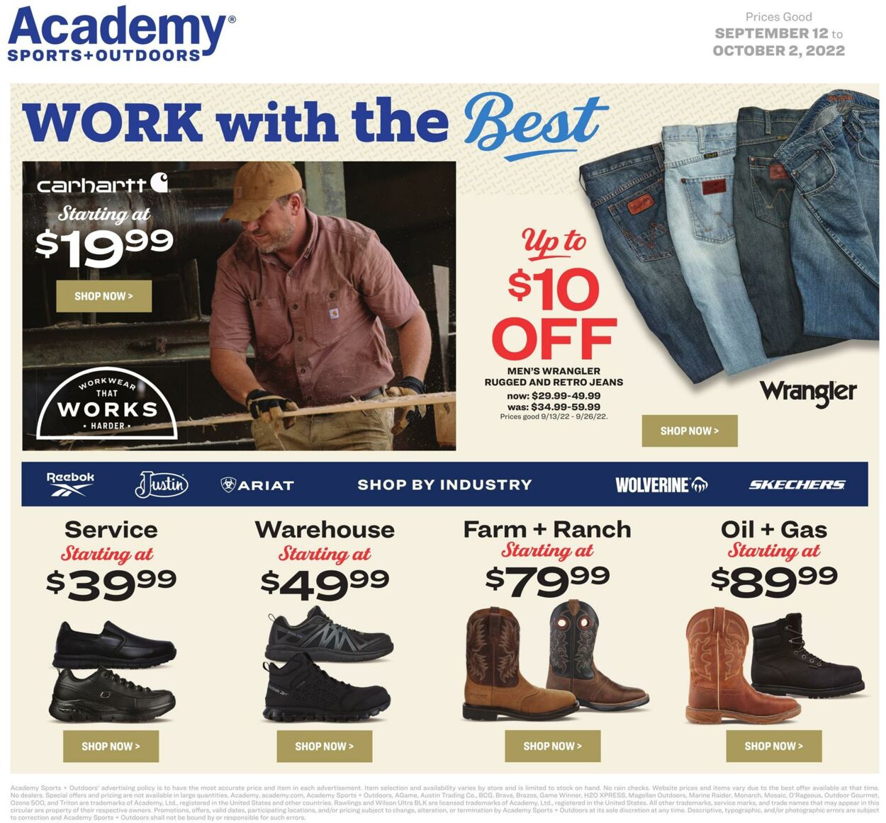 Weekly ad Academy Sports 09/12/2022 - 10/02/2022