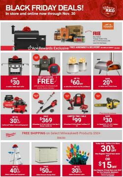 Weekly ad Ace Hardware 11/25/2021-12/01/2021