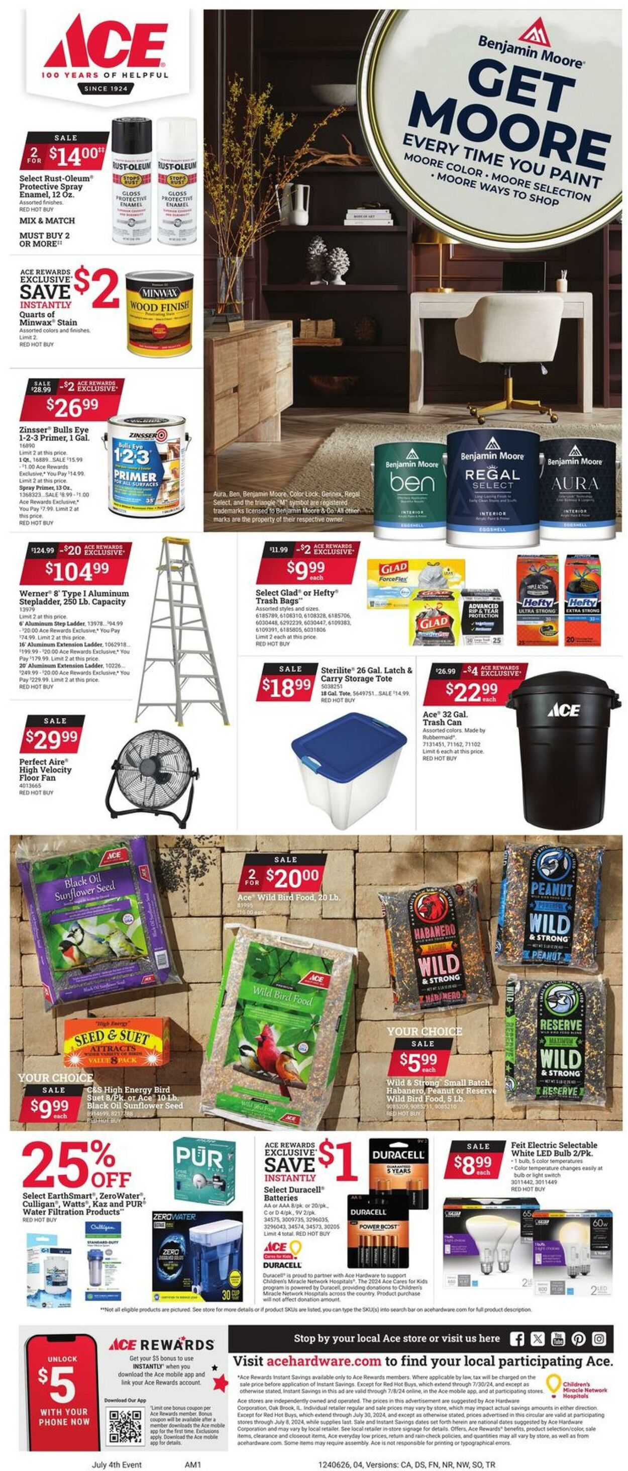 Weekly ad Ace Hardware 06/26/2024 - 07/08/2024