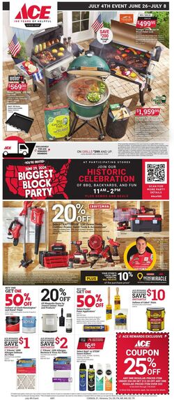 Weekly ad Ace Hardware 06/26/2024 - 07/30/2024
